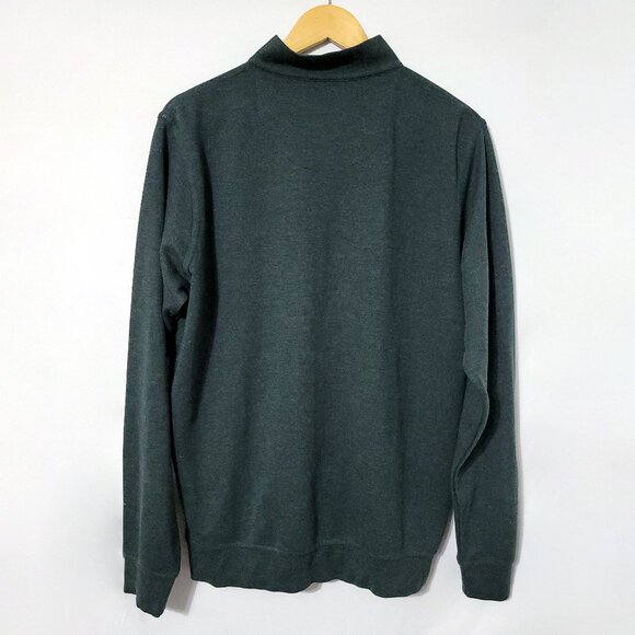 Peter Millar Mens Crown Comfort Pullover Size XL Gray Quarter Zip Palma Ceia - Picture 2 of 12